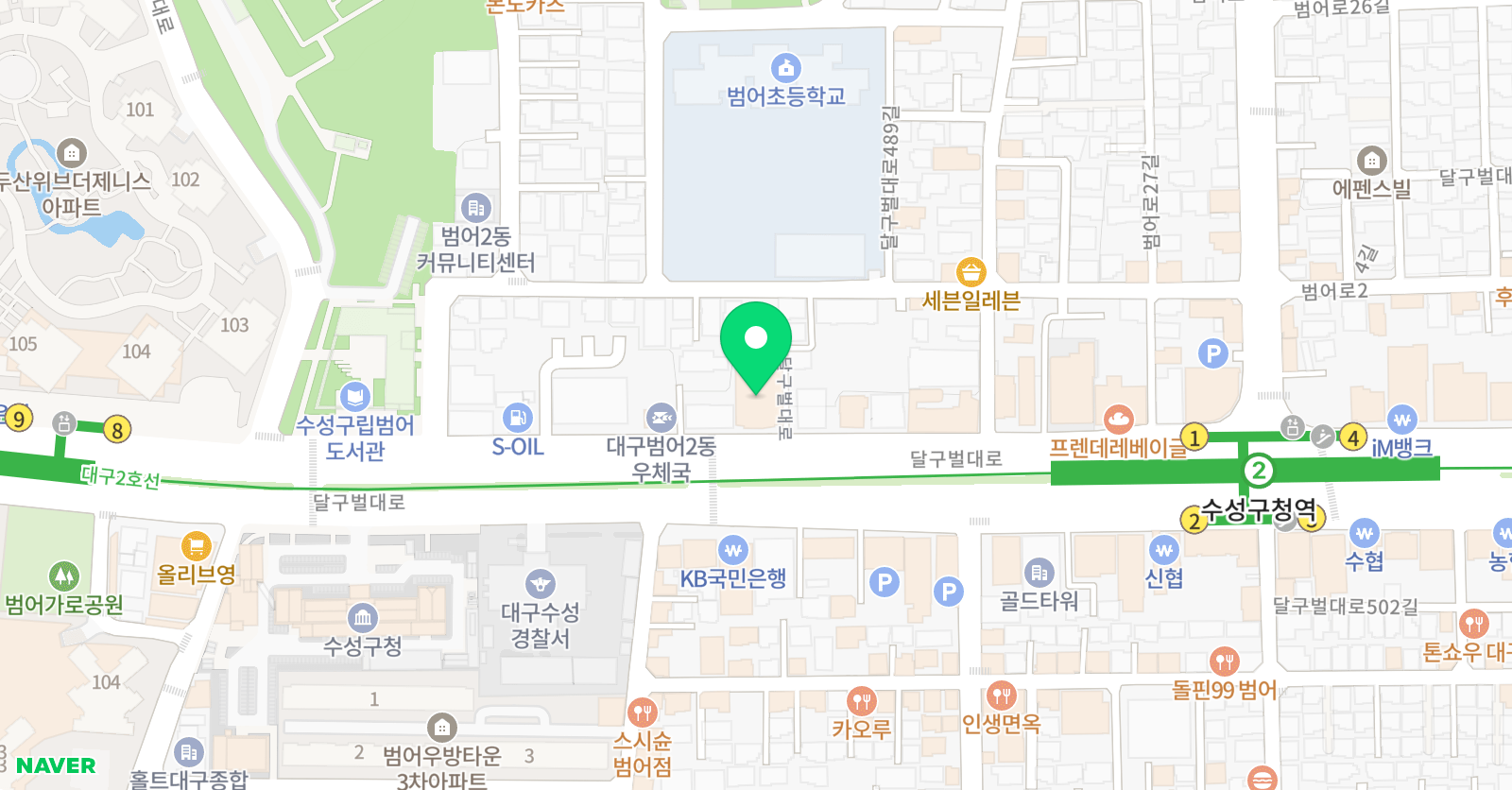 윤쌤 과학수학학원 수성본관 위치