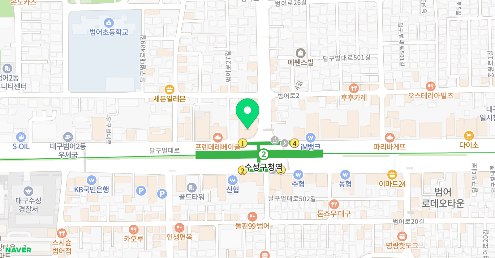 이지화 국어학원 초등관 위치