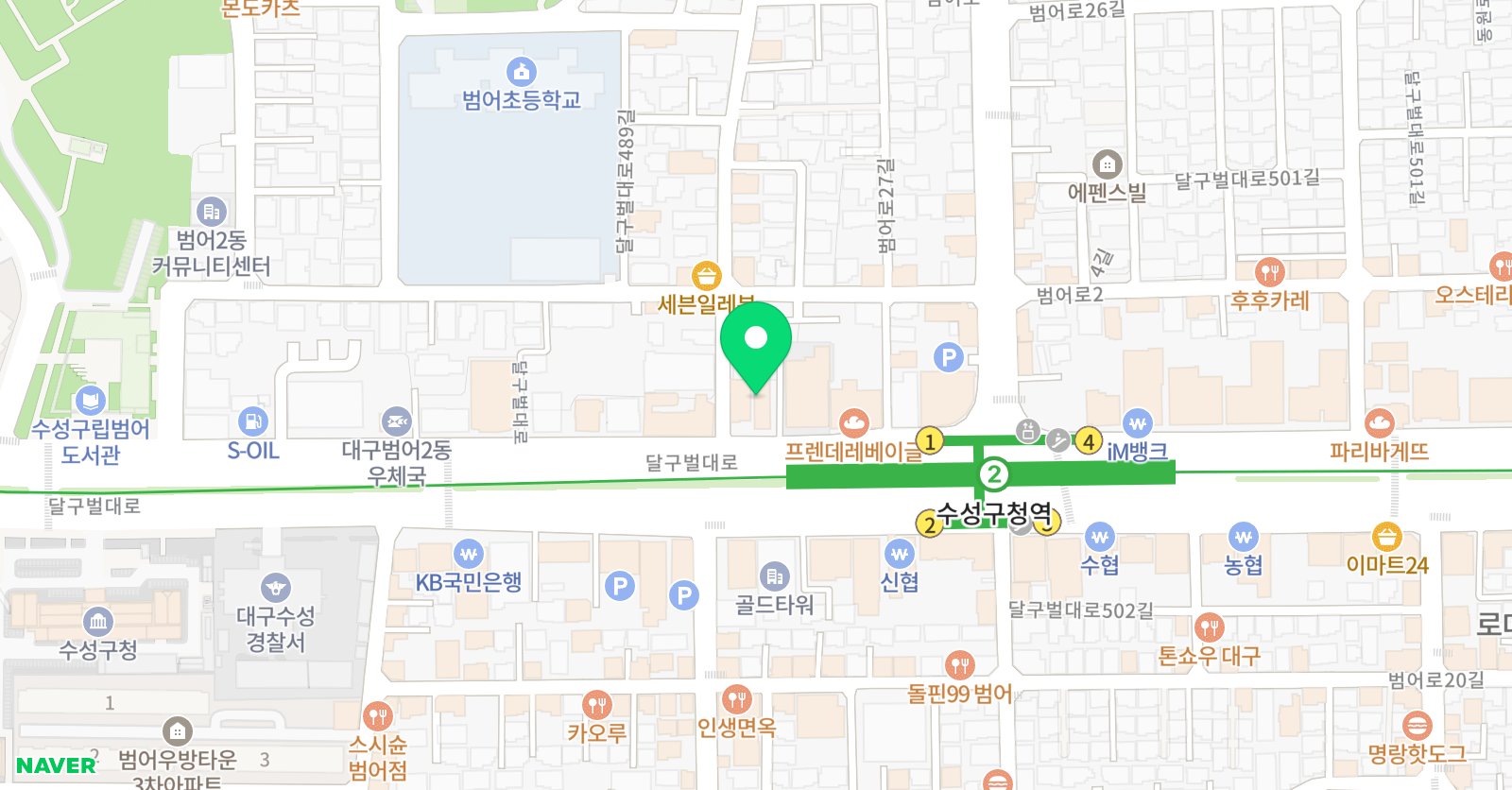 창조의아침 미술학원 대구수성캠퍼스 위치