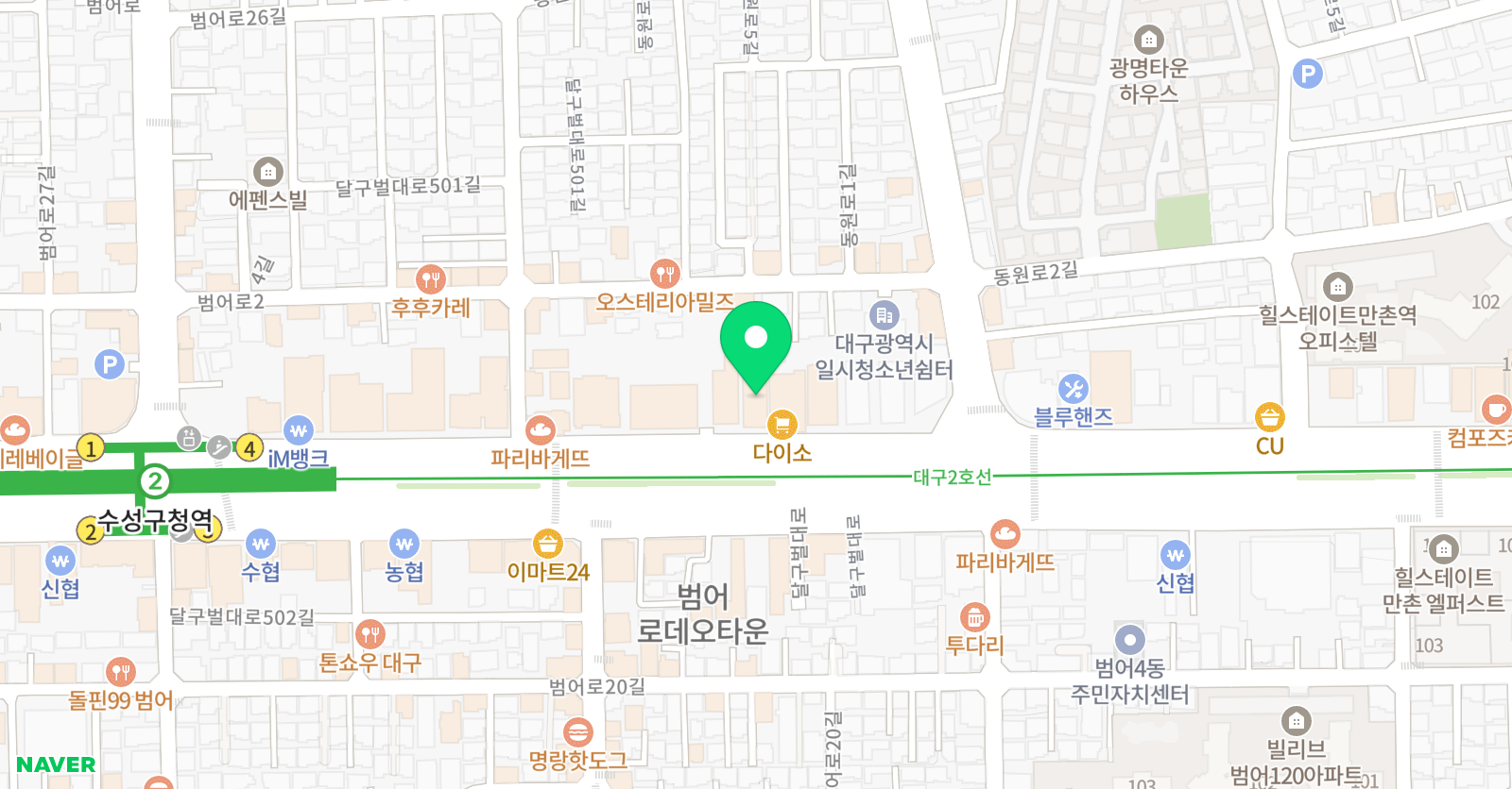 선재 수학학원 심정영재관 위치