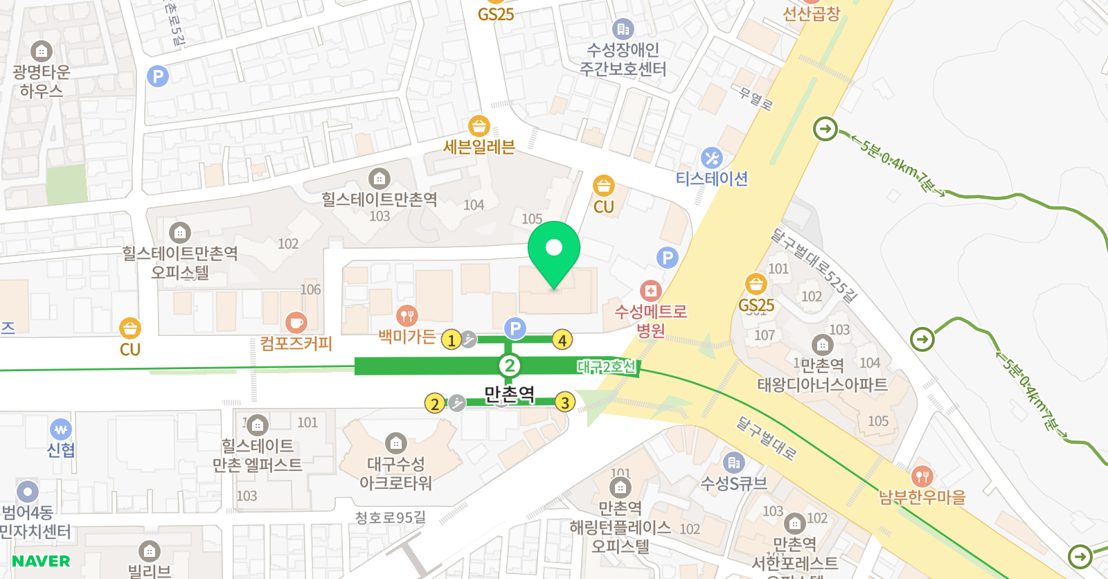 포즈 발레학원 위치