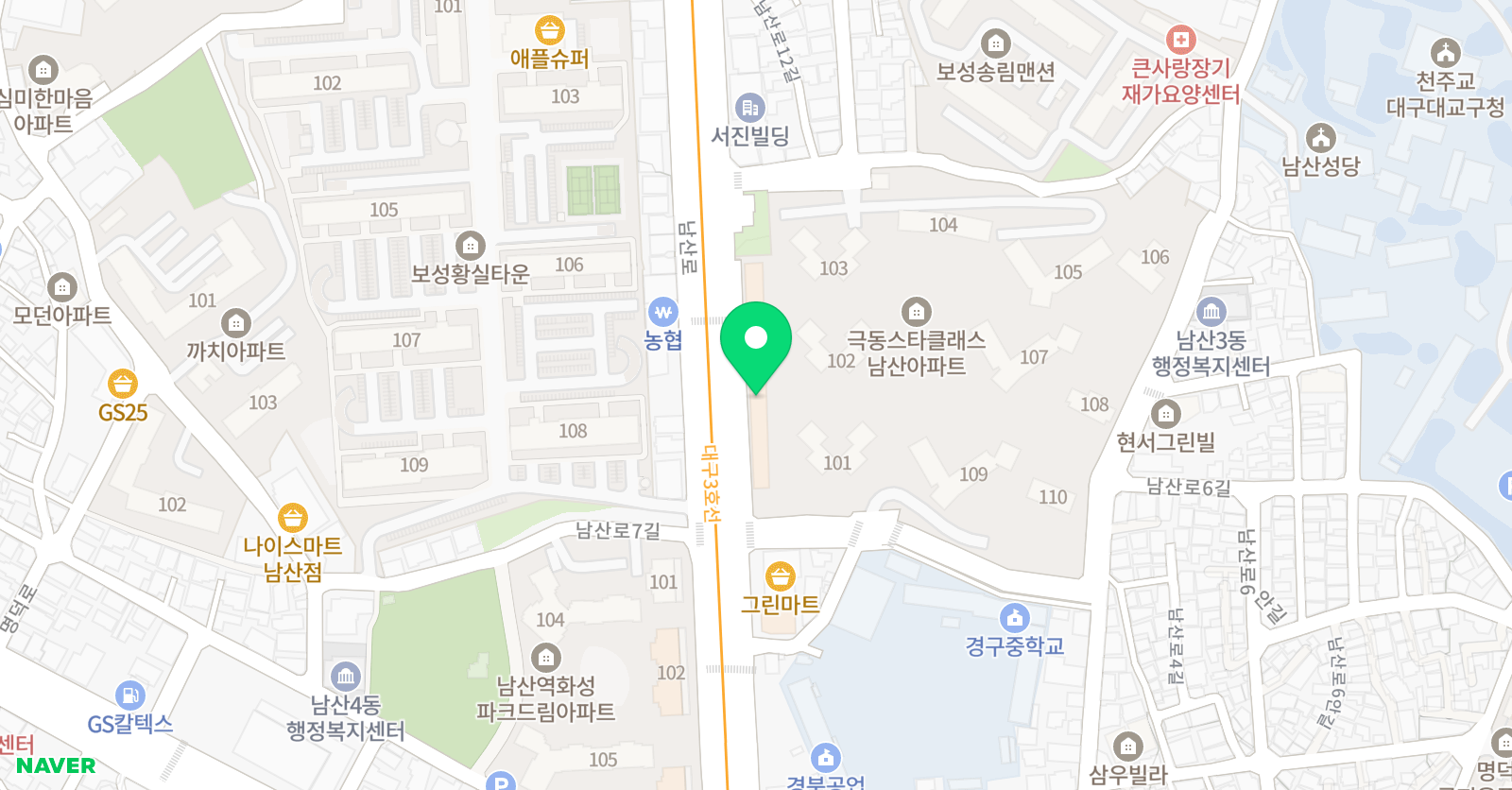 리드앤톡 영어 남산3센터 위치