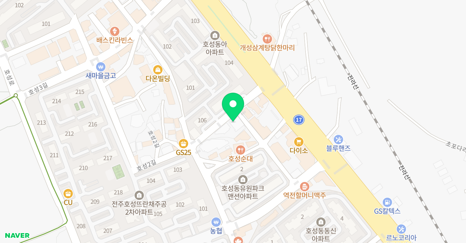 케이앤제이 스포츠센터 위치