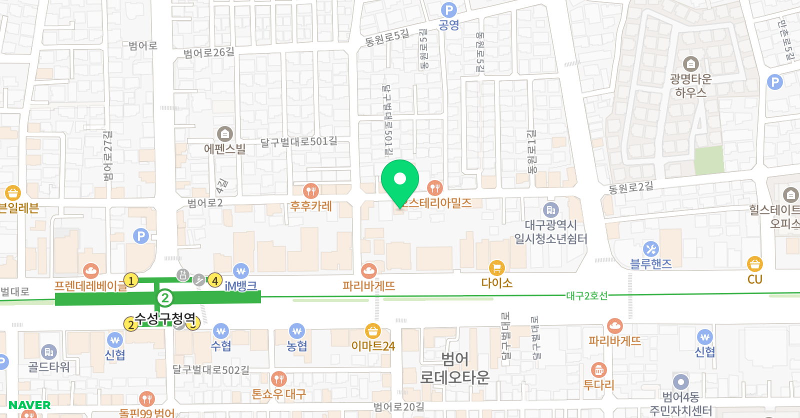 우리샘 수학학원 위치