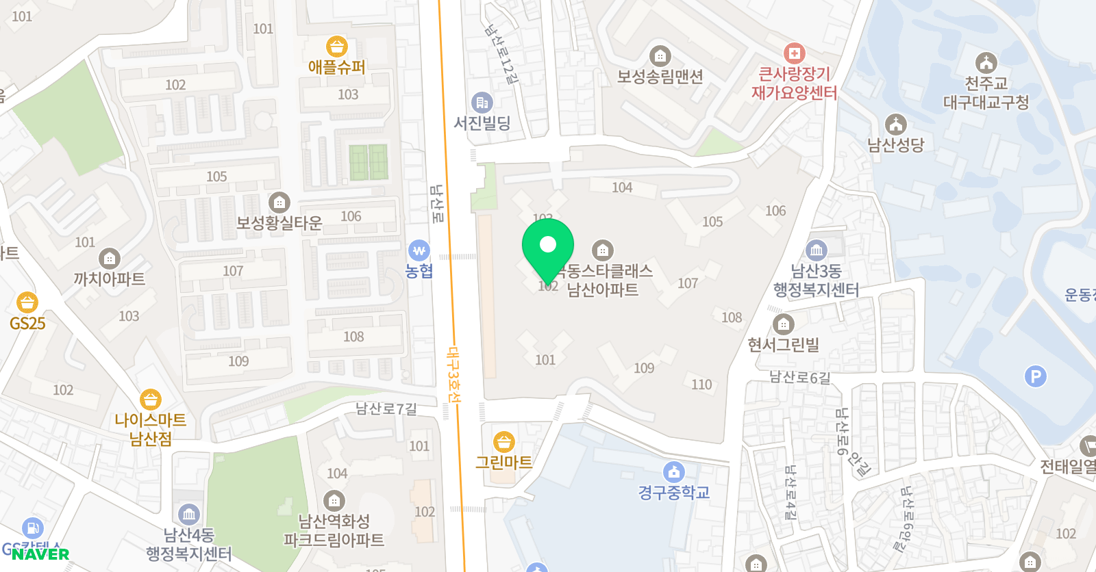 아소비 대구남산극동 스타클래스점 위치