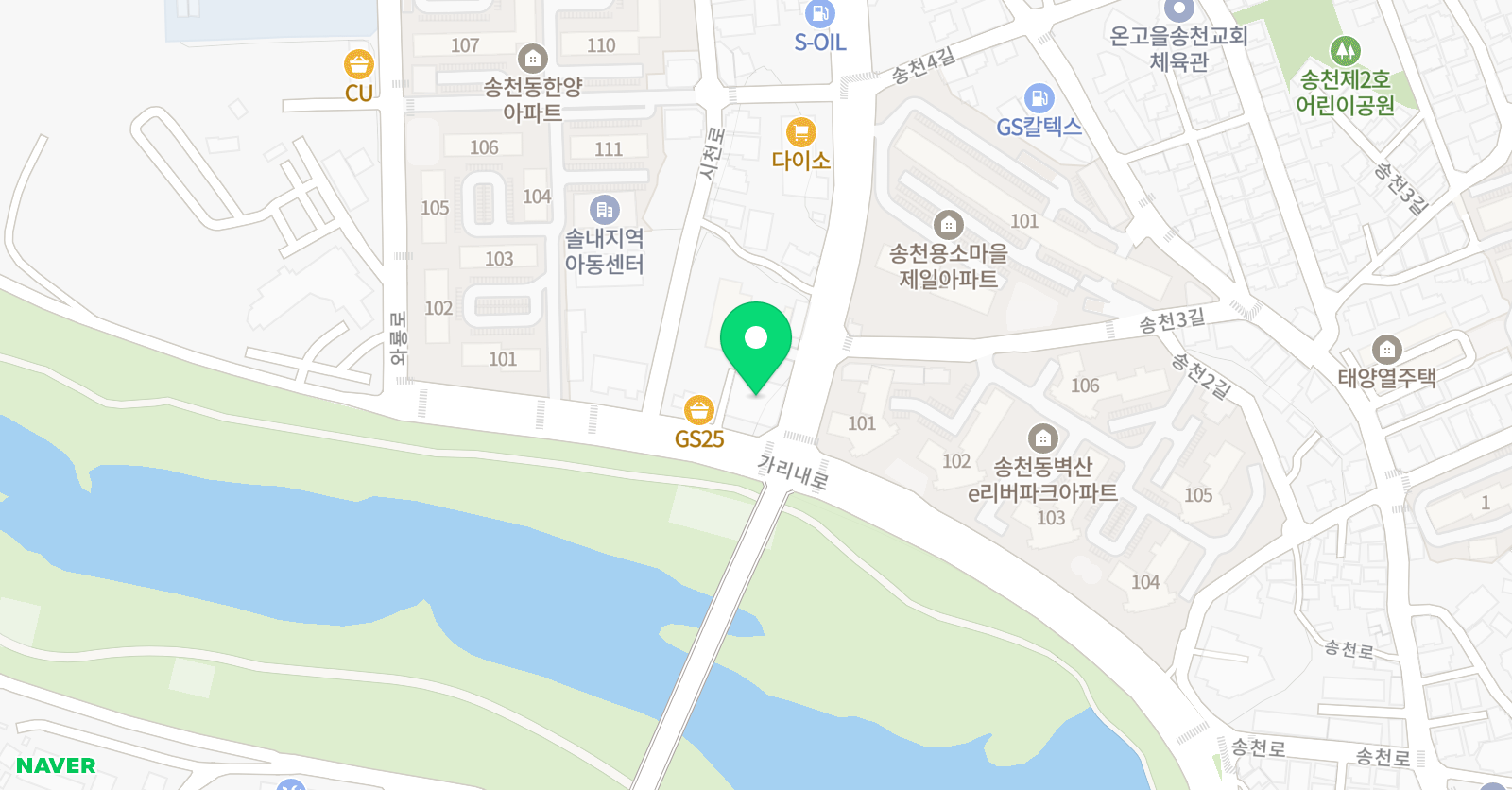 티마스터 태권도 위치