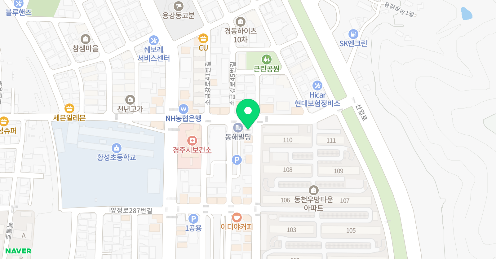 생각 미술학원 위치