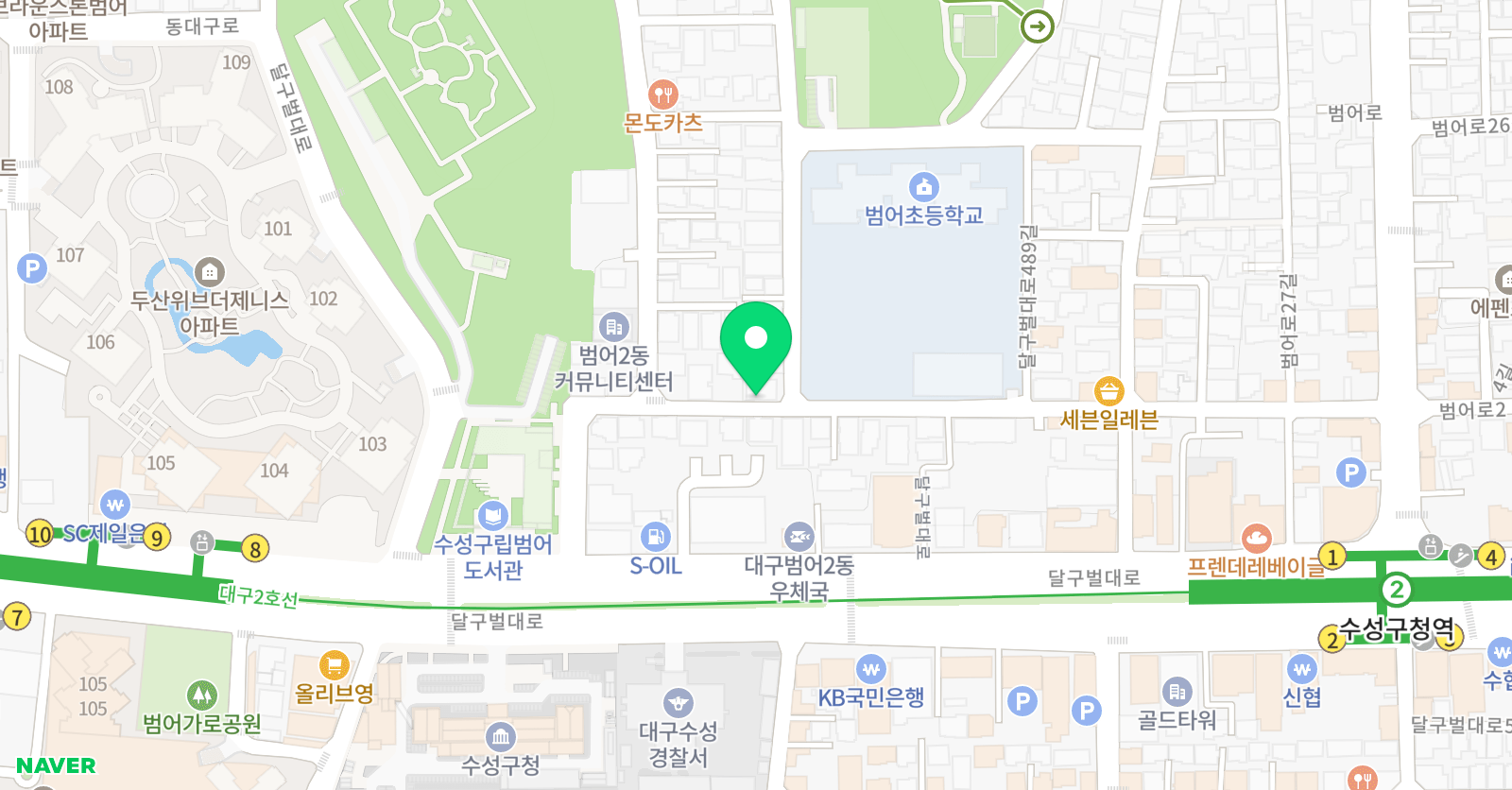 한우리독서토론논술 범어초점 위치