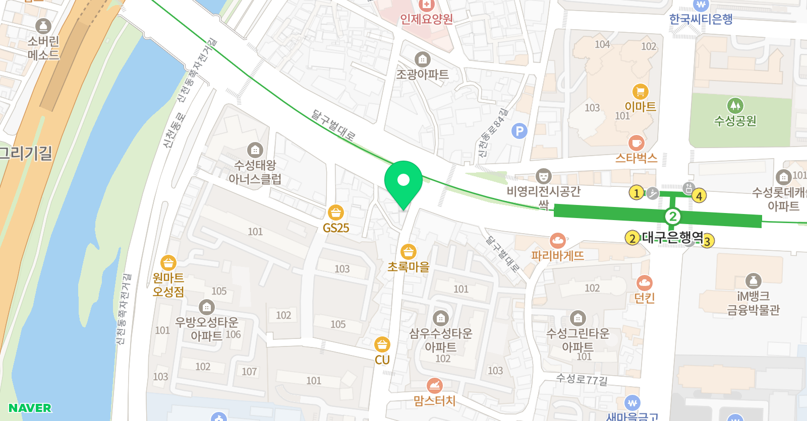 대나무 수학학원 위치