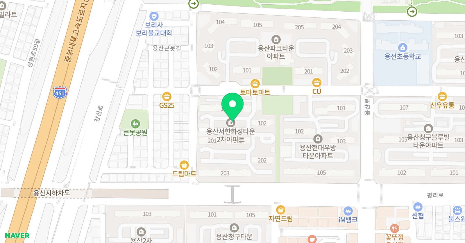 스마트해법 영어 용산마스터교실 위치
