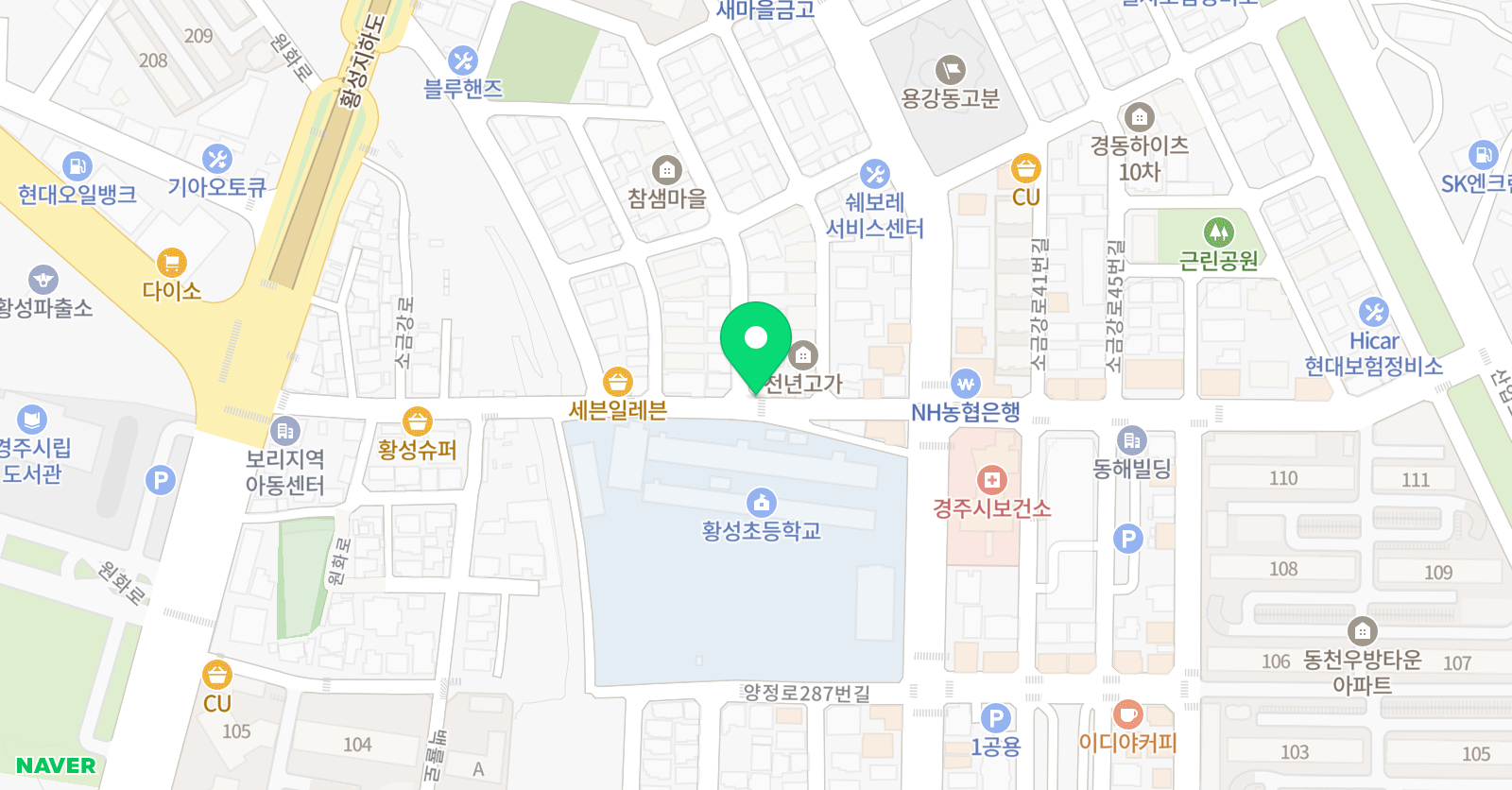 푸르넷 이룸학원 위치