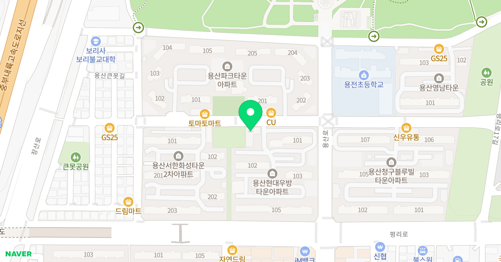 아트랑 미술학원 위치
