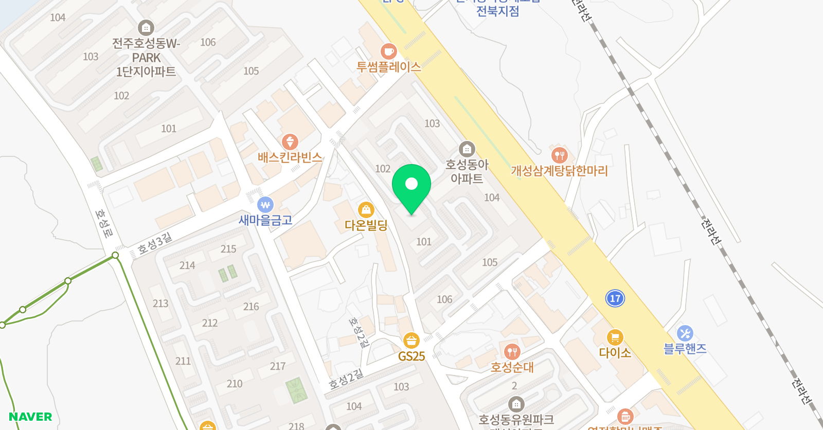 별빛소리 피아노학원 위치