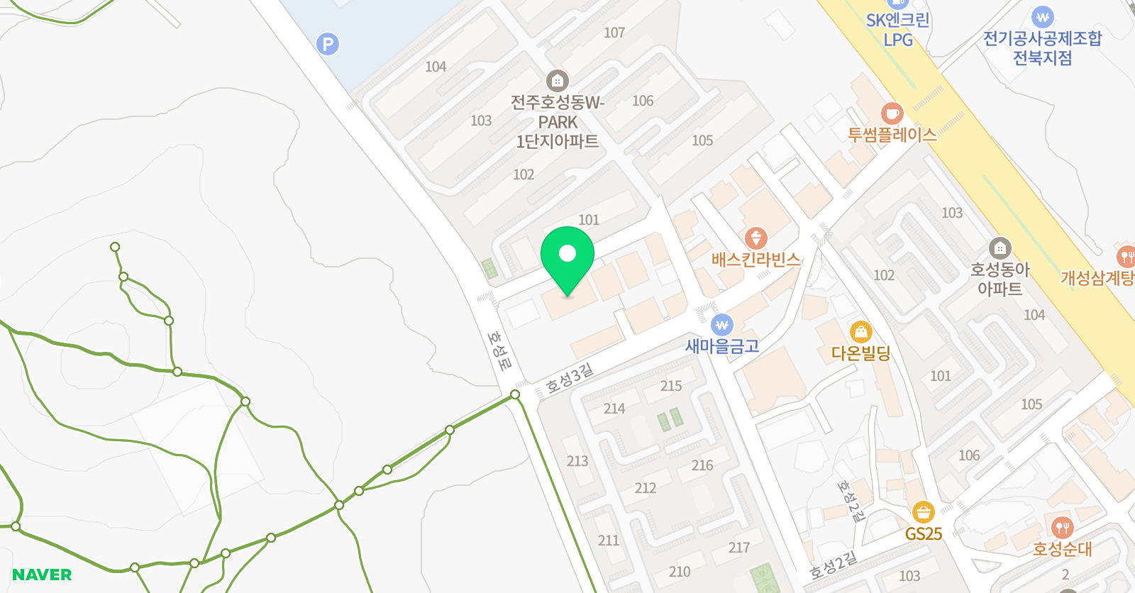 안수즈 영어 딱풀리는 수학학원 위치