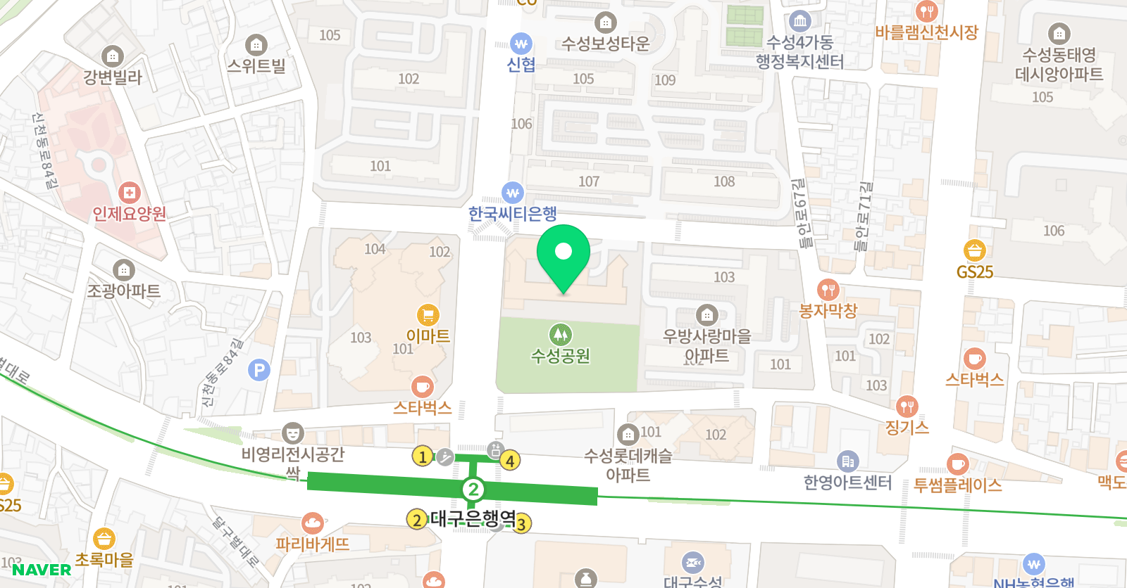 딱풀리는수학 비더비에듀 학원 위치