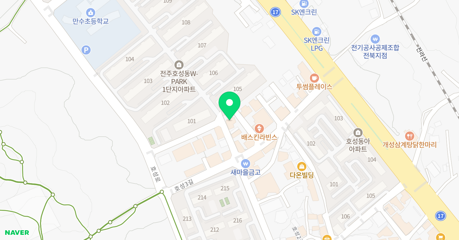 지앤비 영어전문학원 만수캠퍼스 위치