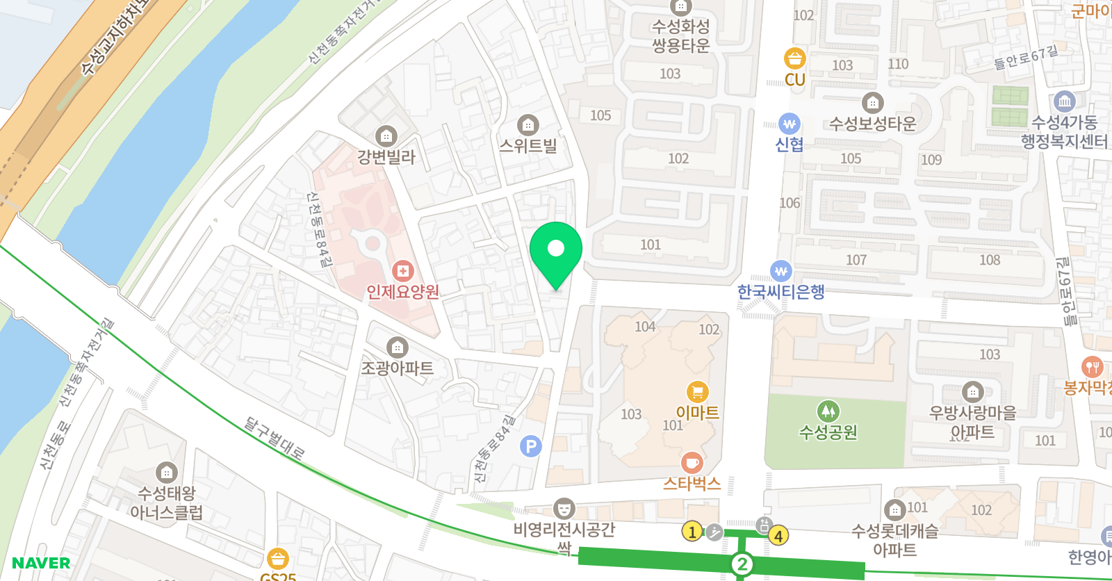 샐리스가든 어학원 위치