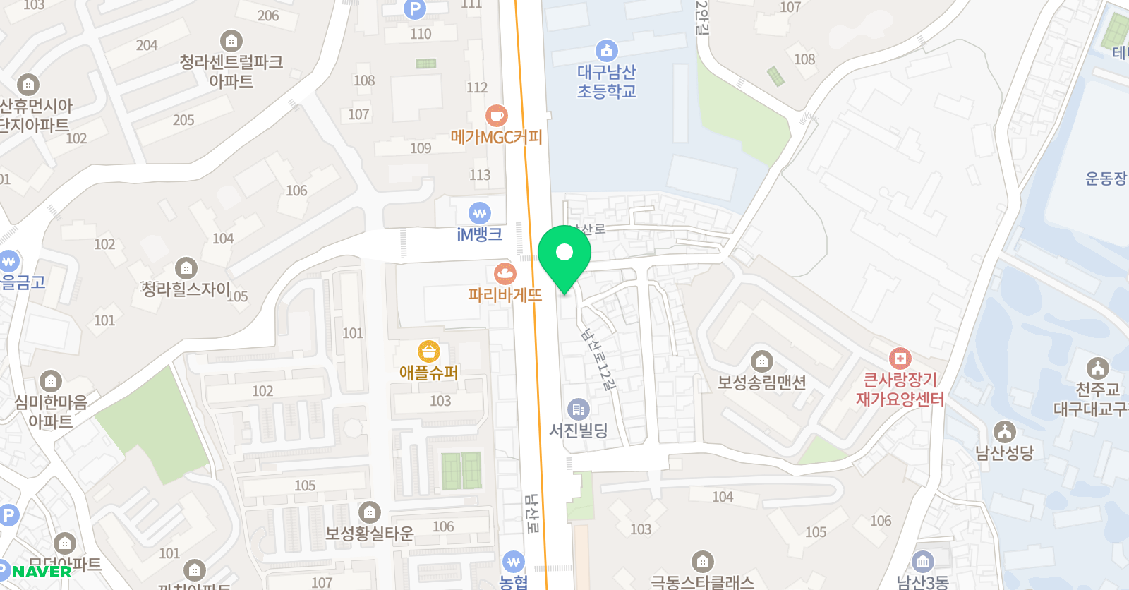 나인쌤 수학학원 위치