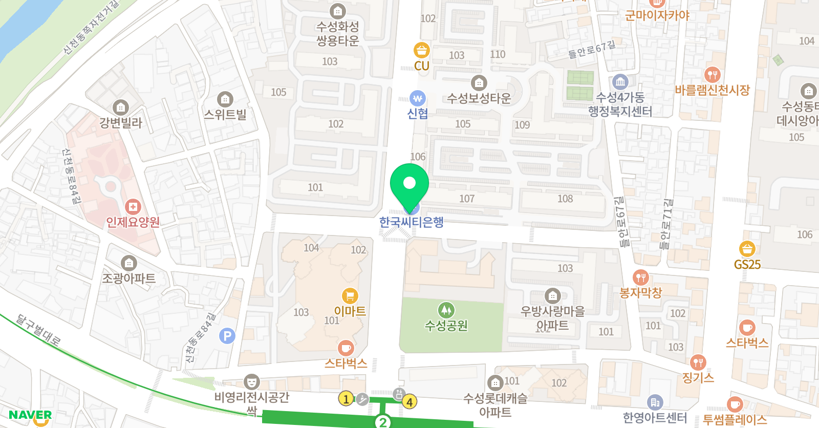 파란하늘 태권스쿨 위치
