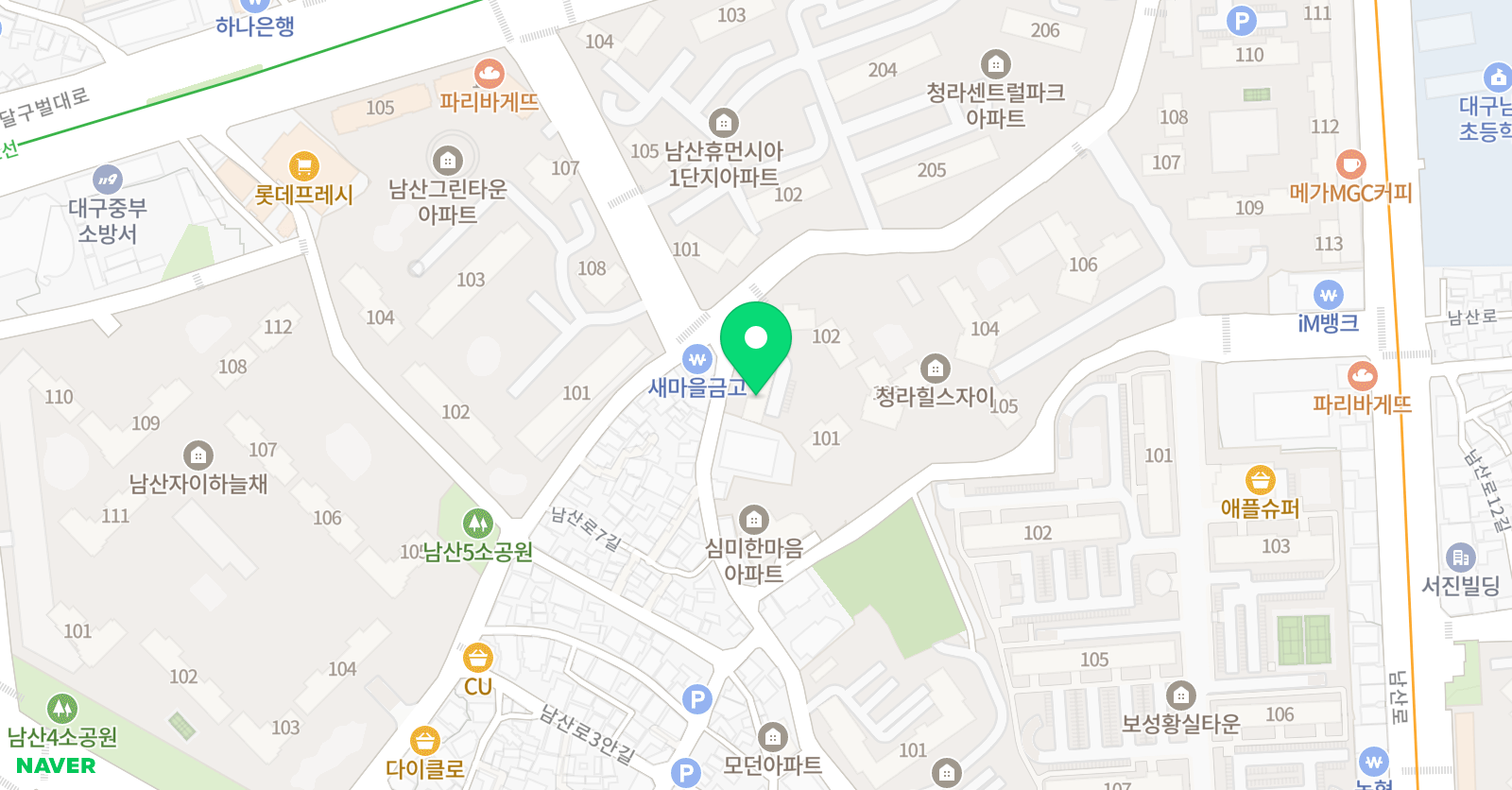 스프라이팅 어학원 남산점 위치