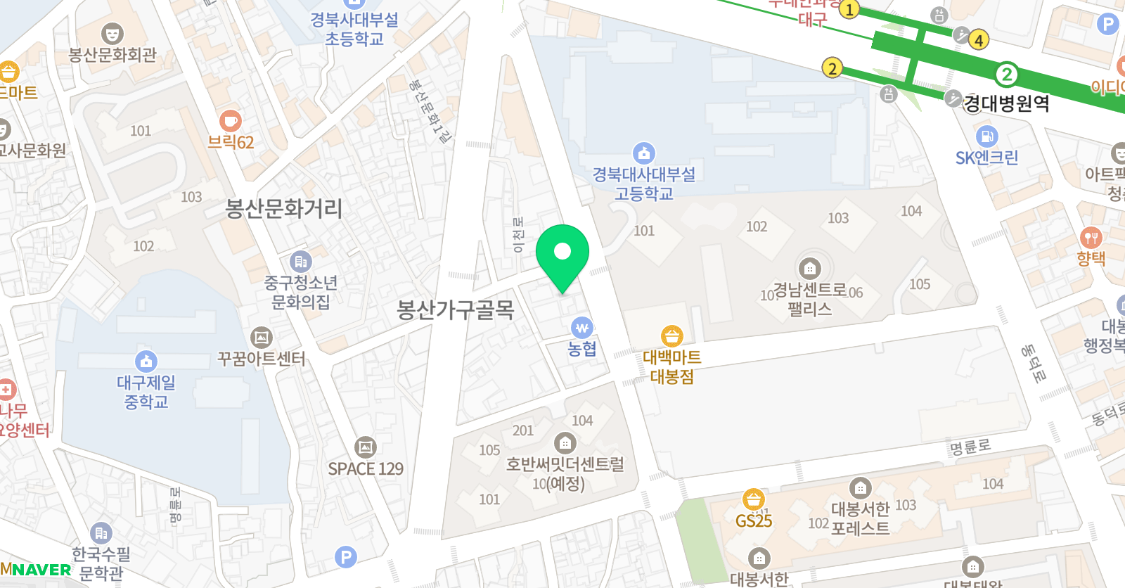 숨꿈 미술학원 위치