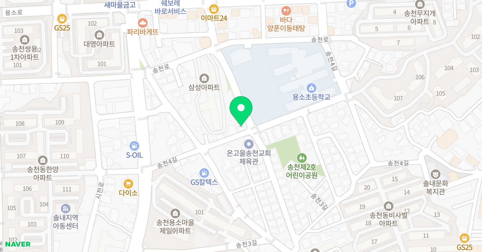 피아노야놀자 학원 위치