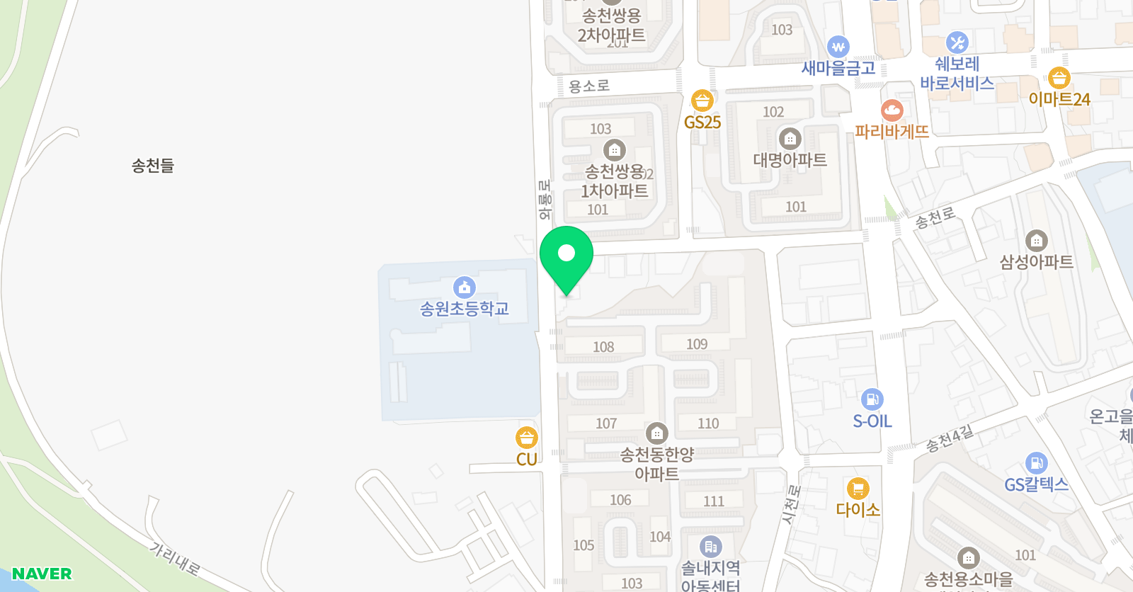 스마트해법수학 전주송원초점 위치