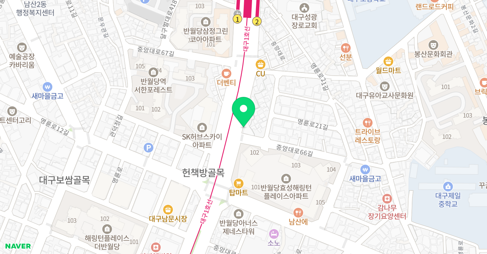 뉴엘리트 입시학원 위치