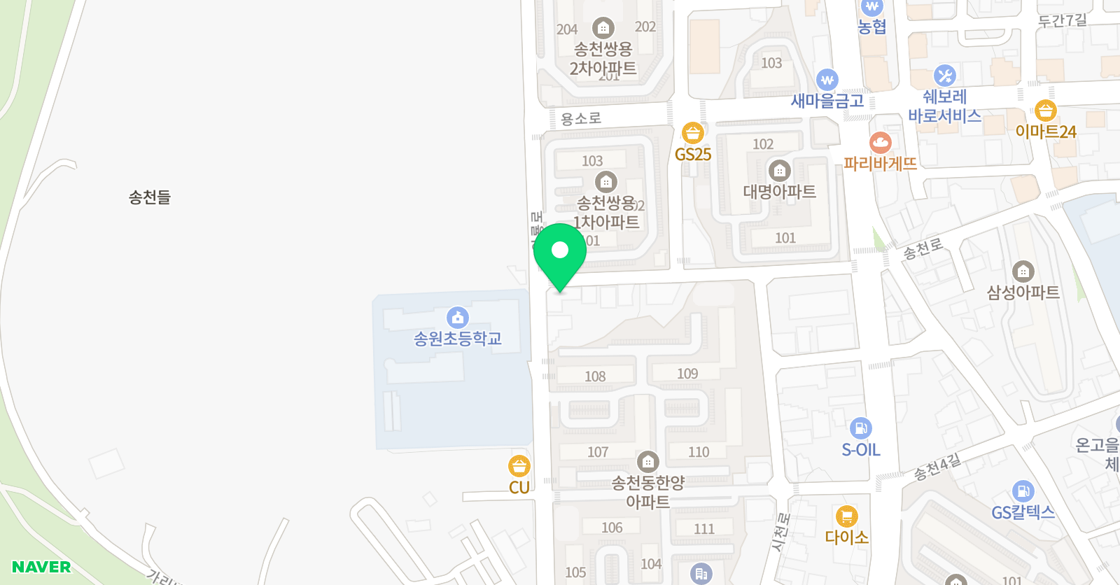 송운영 수학원 위치