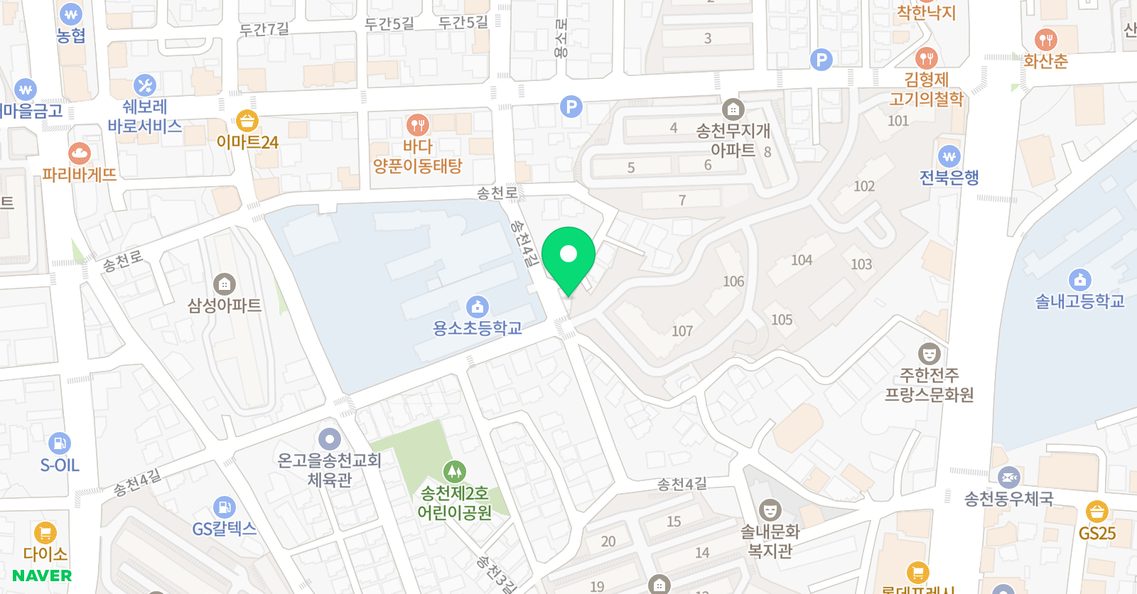 영재교육 영수학원 위치