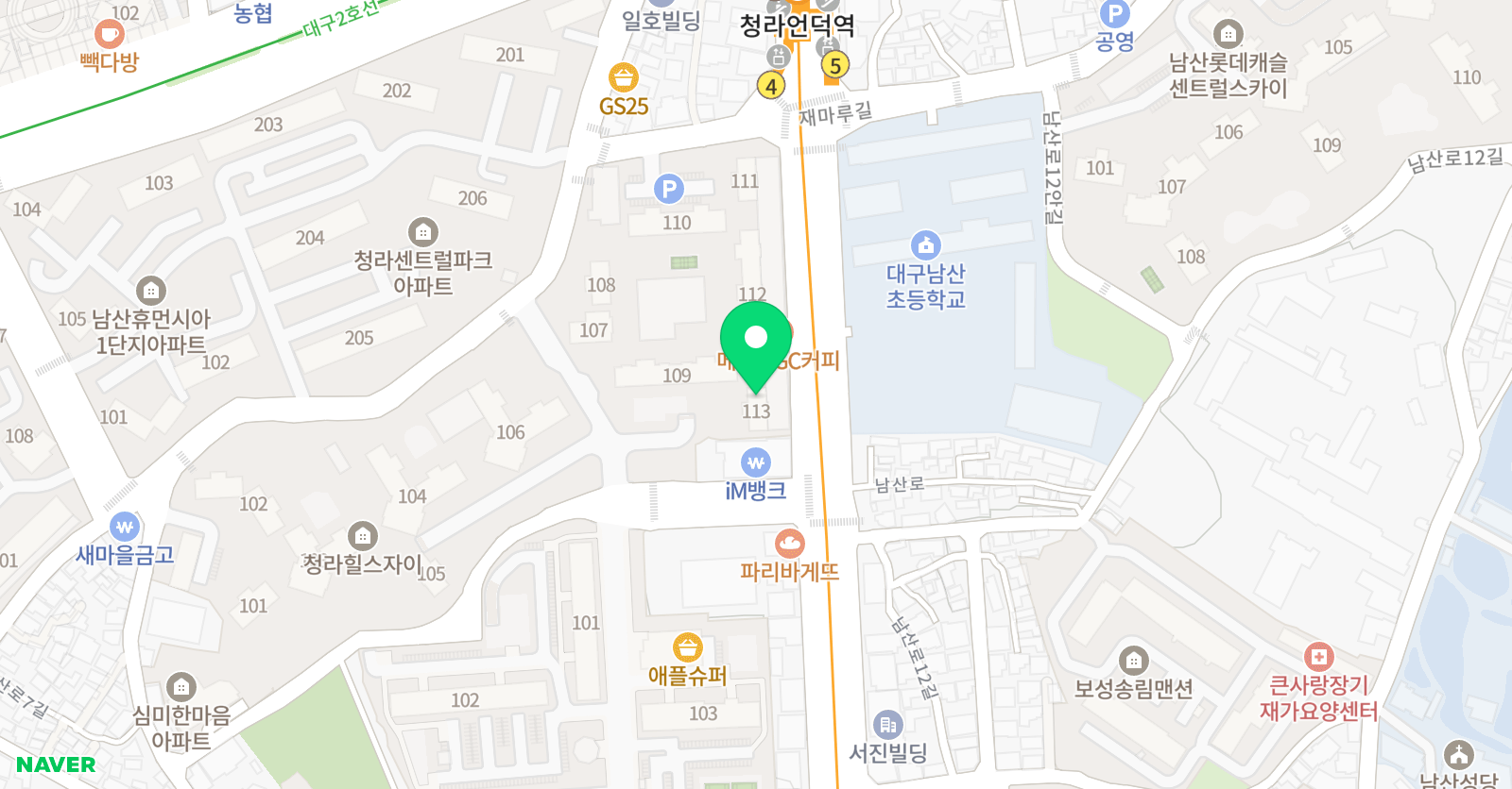 박쌤 씨앗독서논술 위치