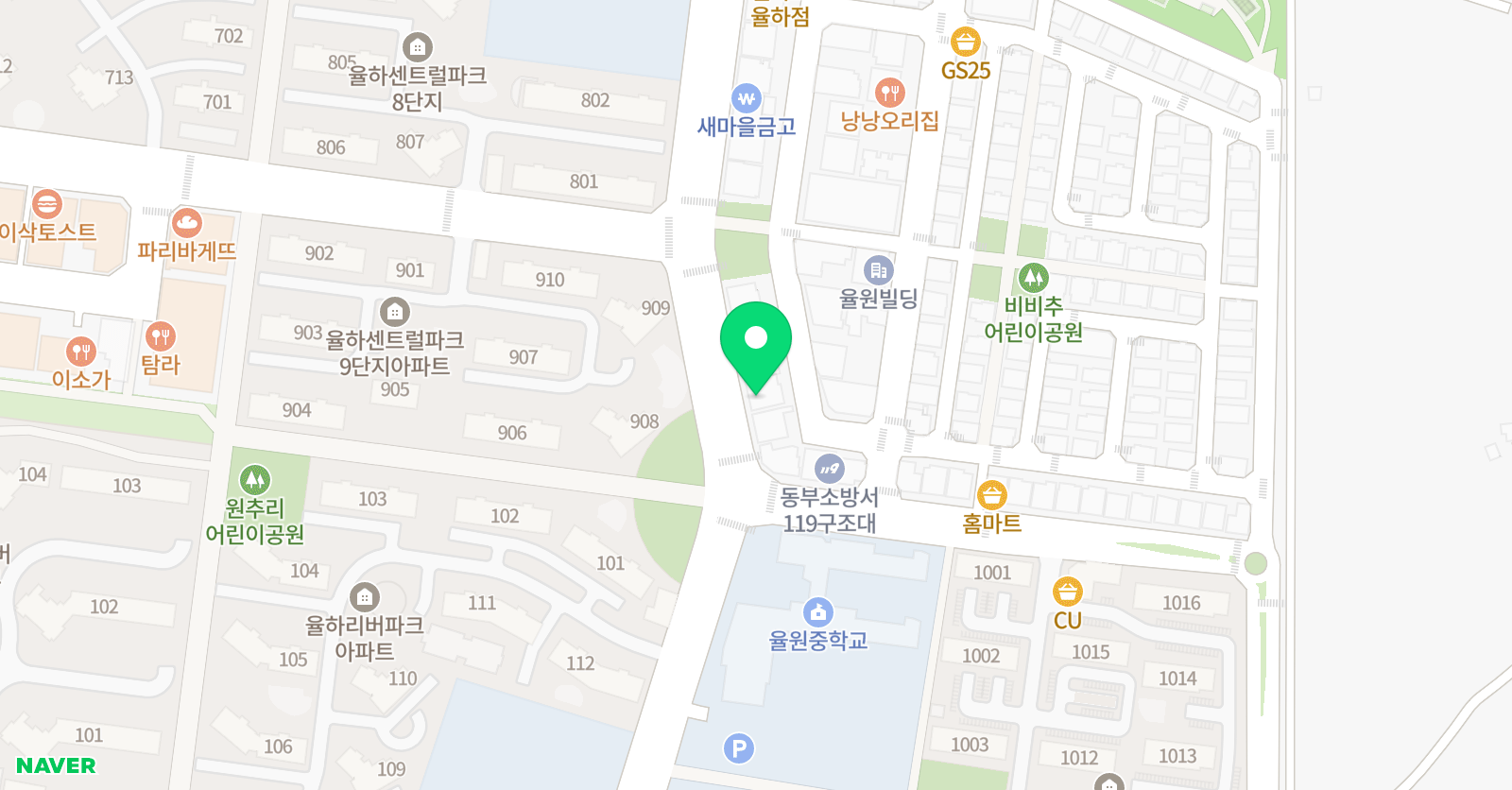 와와 학습코칭센터 율하점 위치