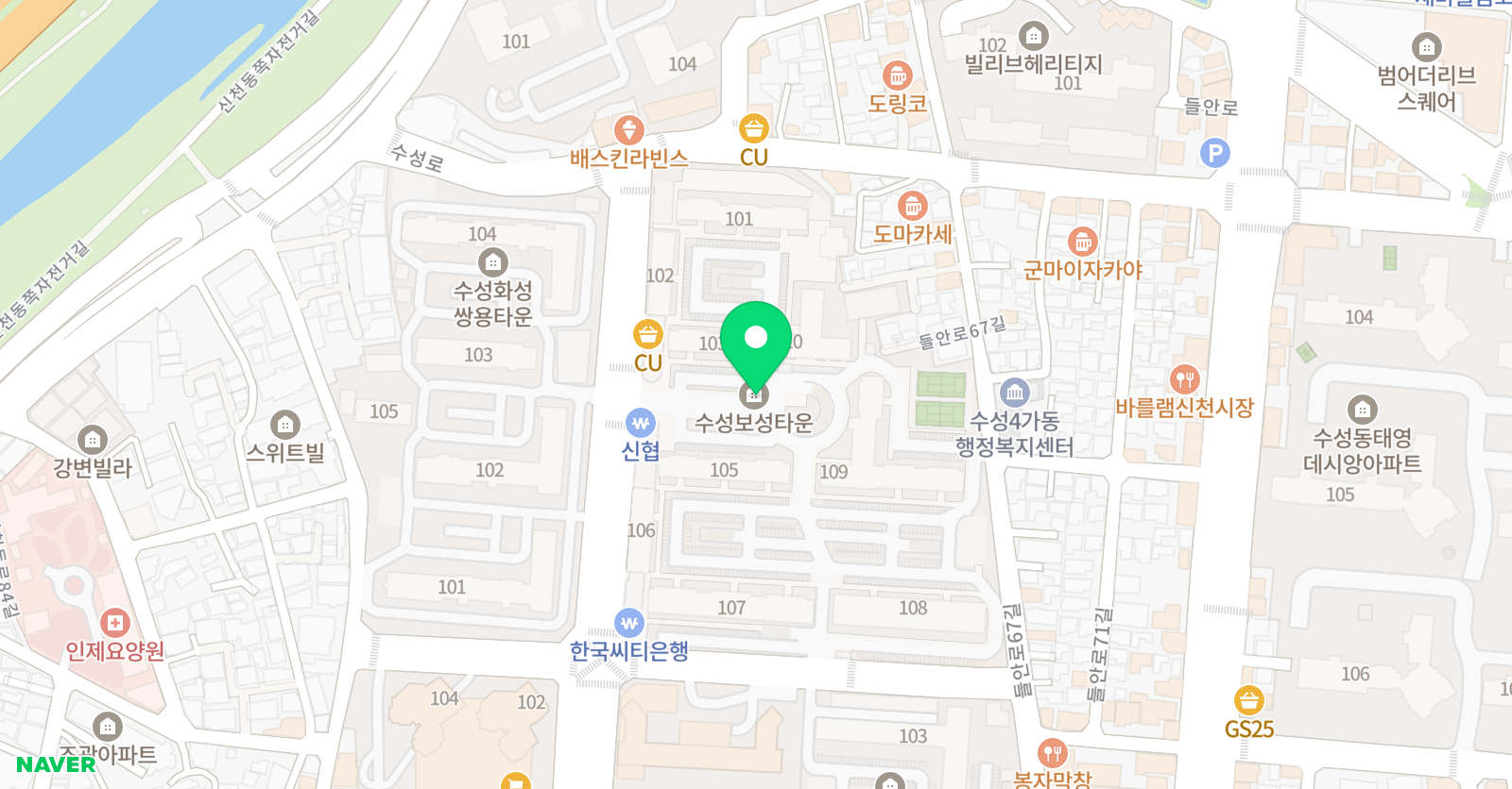 최갑수 태권도 위치