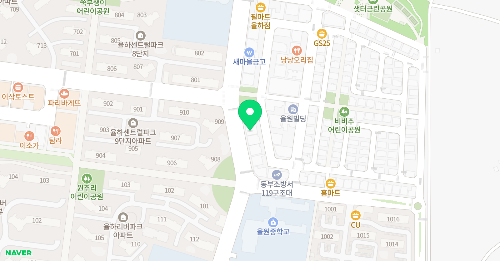 어린음악대 율원원 위치