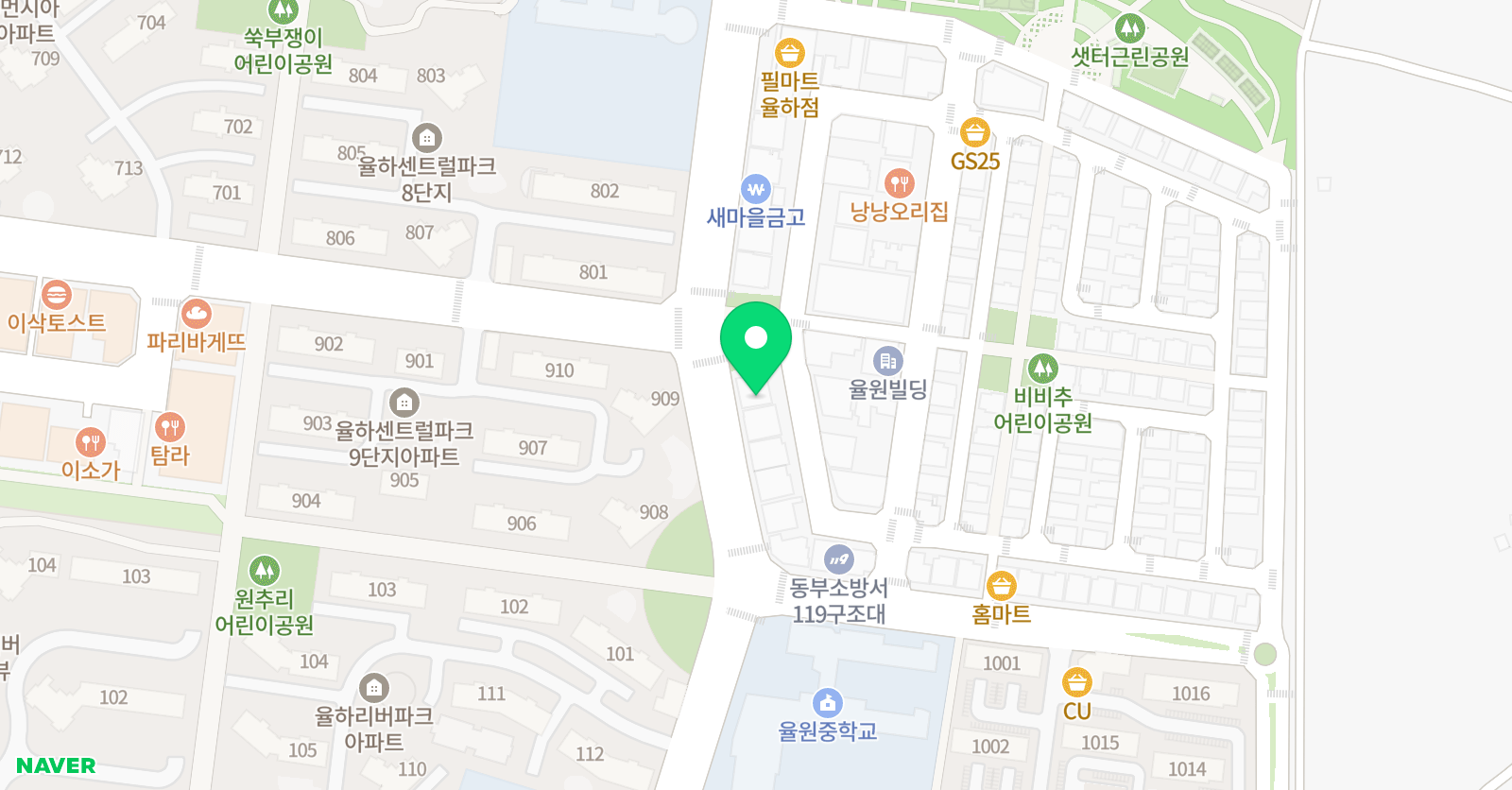 윤선생 영어숲 율하점 위치