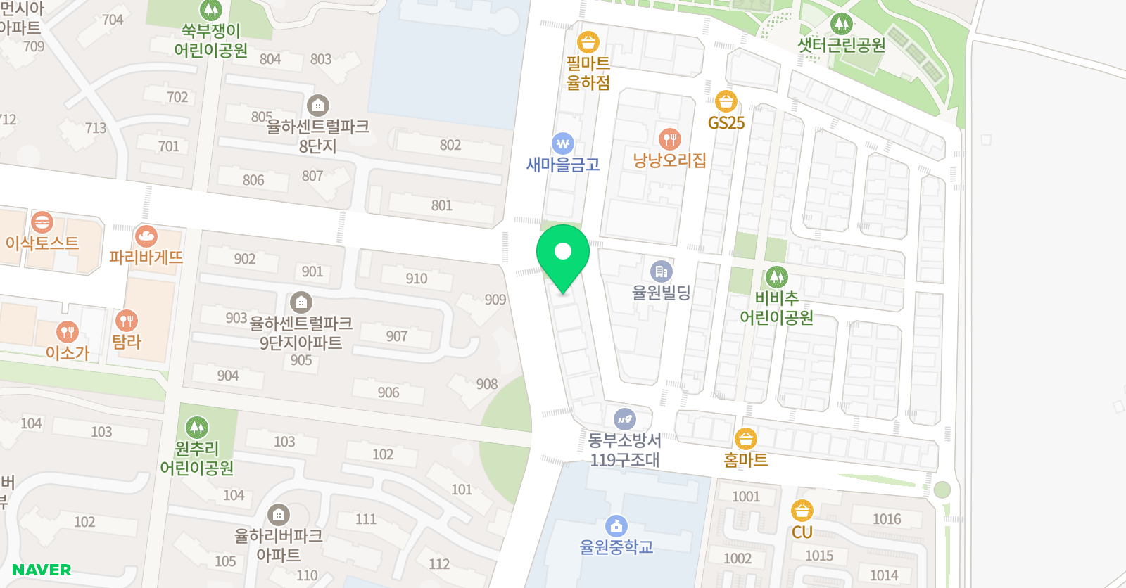 하늘교육 청암학원 위치