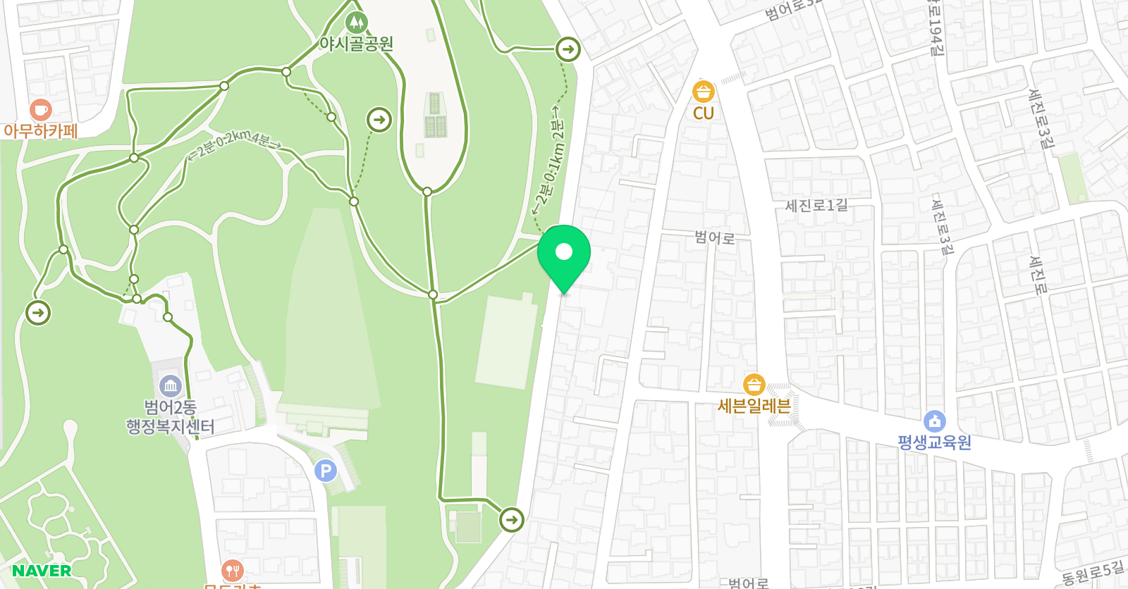 이야스콜라 범어학원 위치
