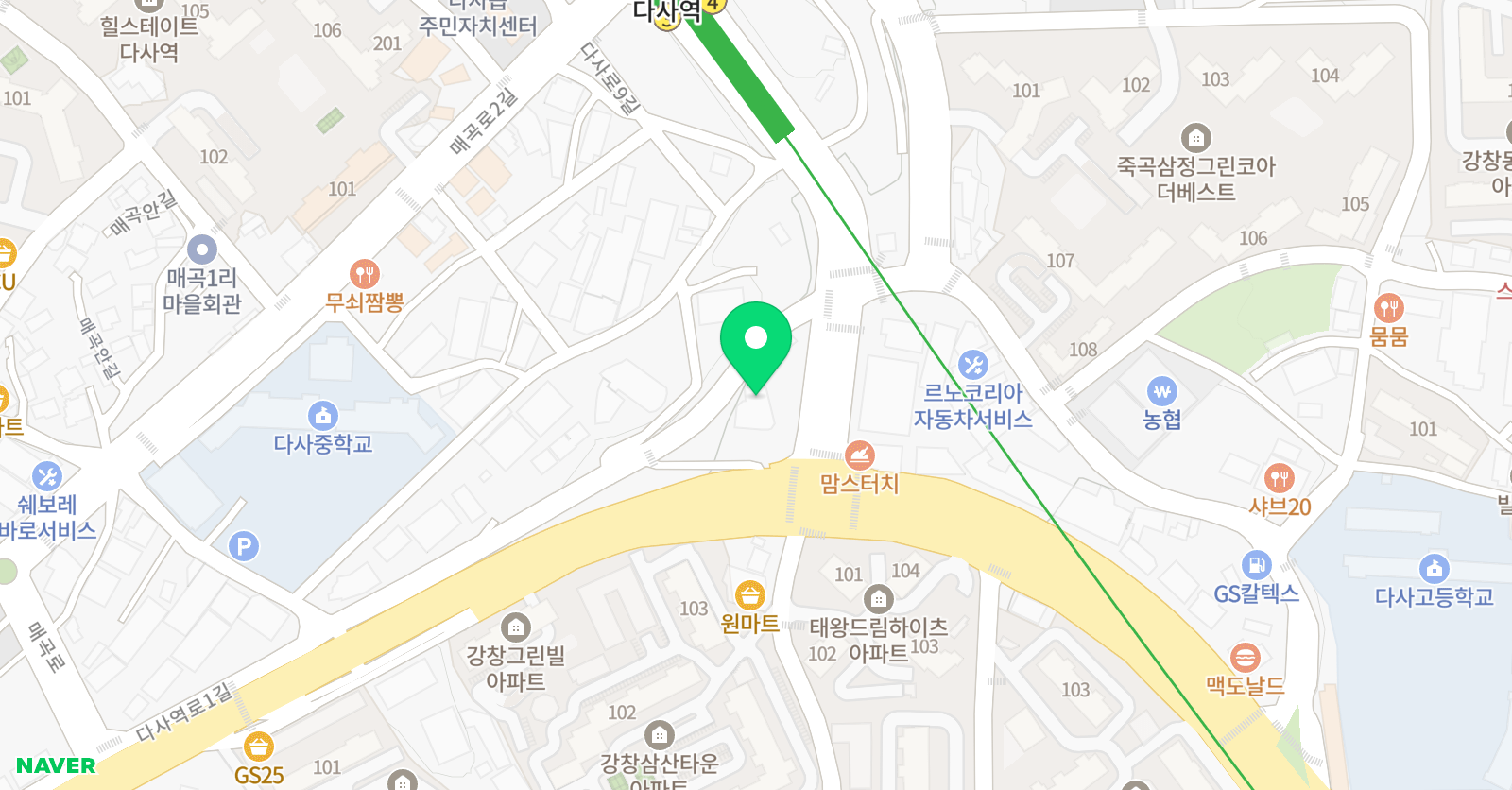 소리숲 음악학원 위치
