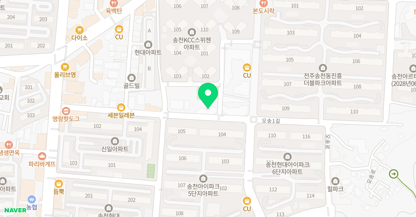 찬솔 음악학원 위치