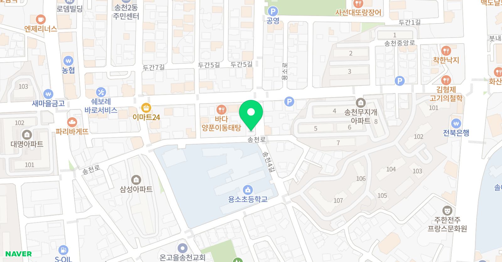 용소피아노 위치