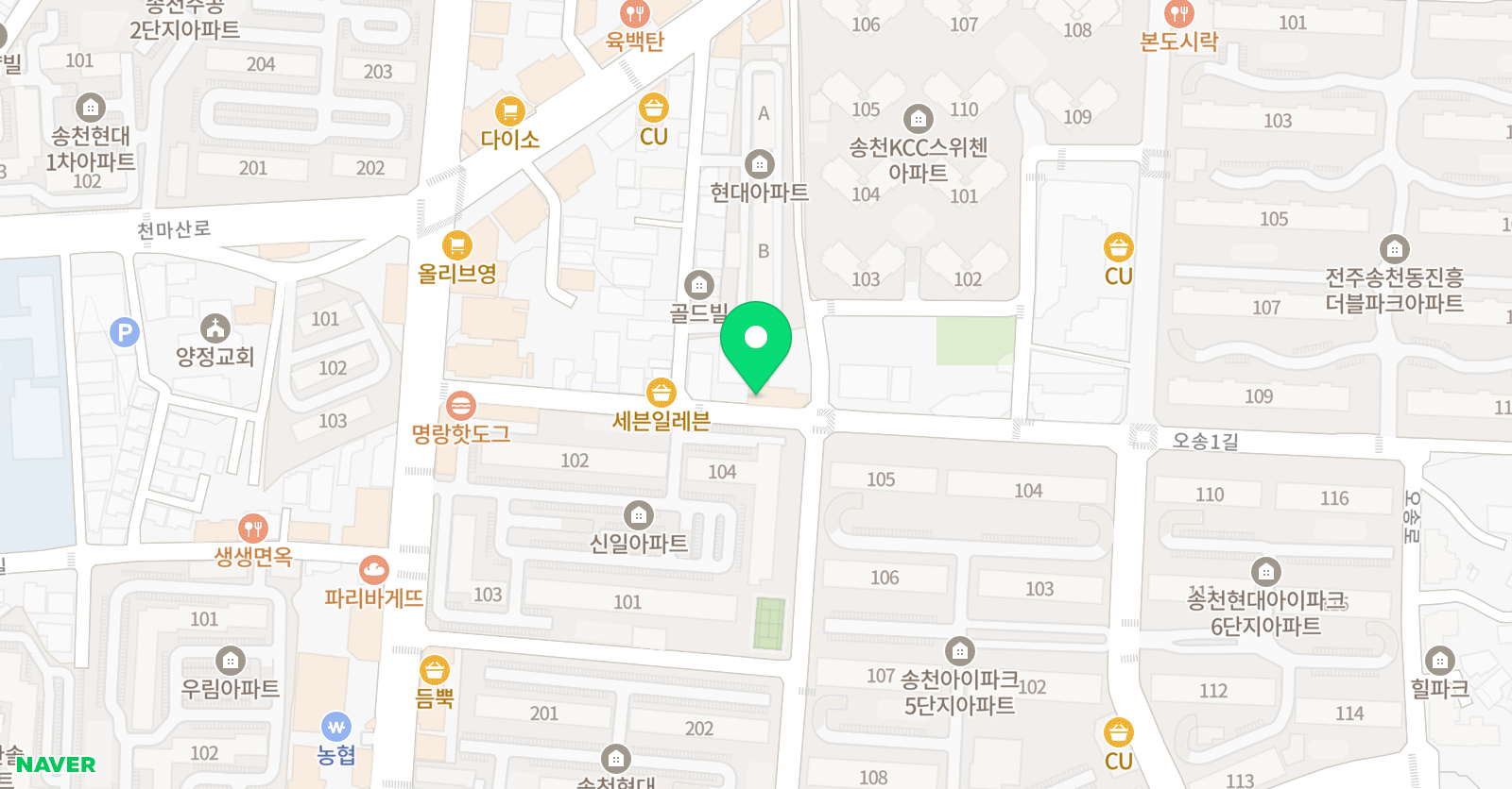 연세 와이비학원 위치