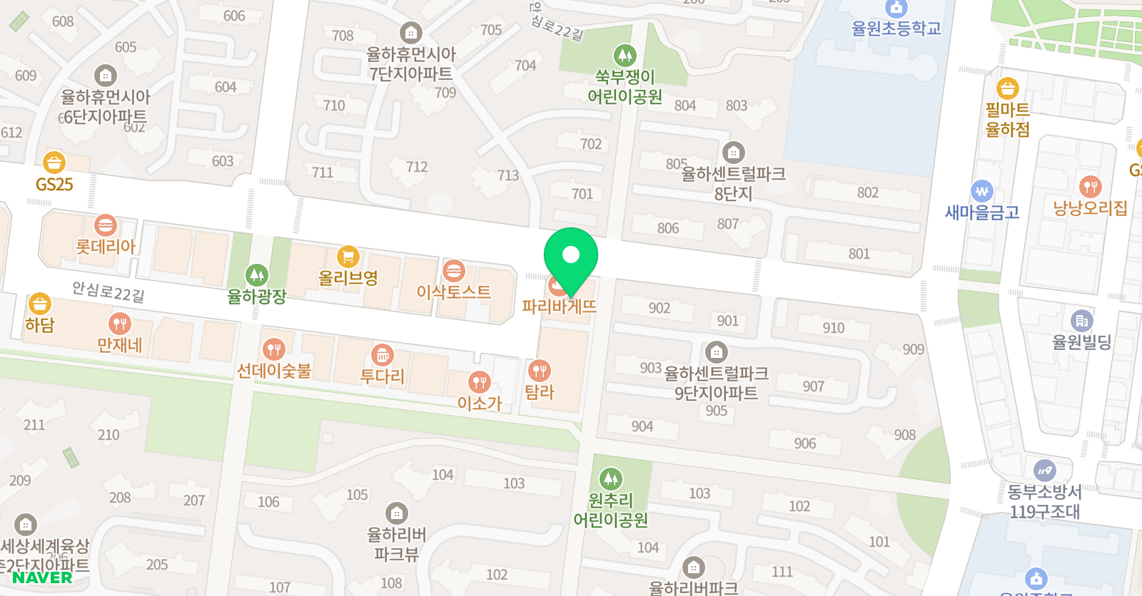 은색 미술학원 소리바다 음악학원 위치