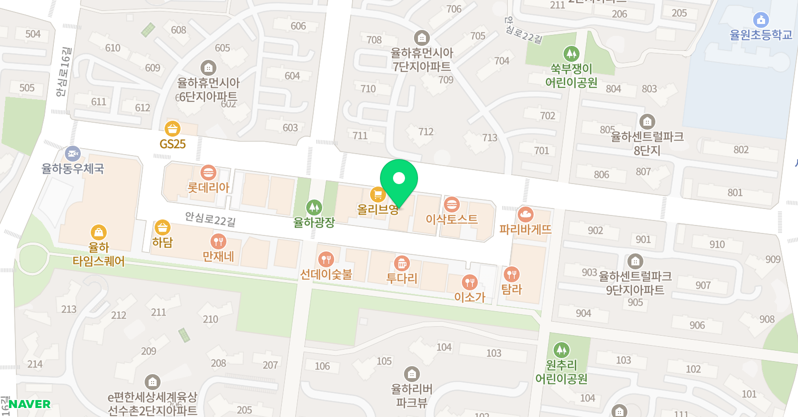 이지원 수학학원 위치