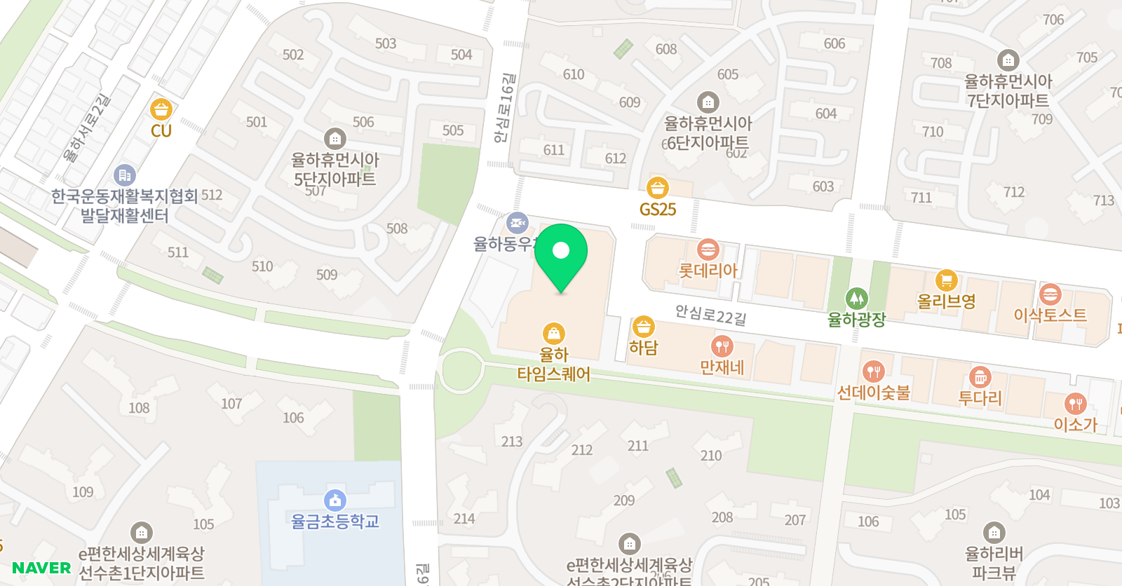 비욘드잉글리쉬 율하 타임스퀘어 캠퍼스 위치