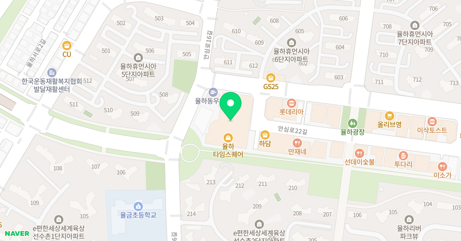 시매쓰 율하센터 위치