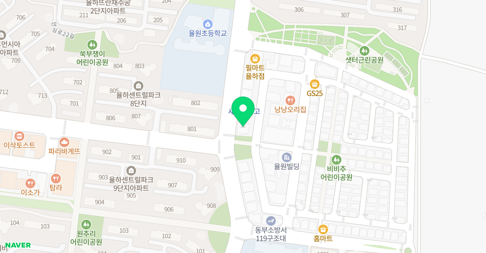 동아 학원 위치