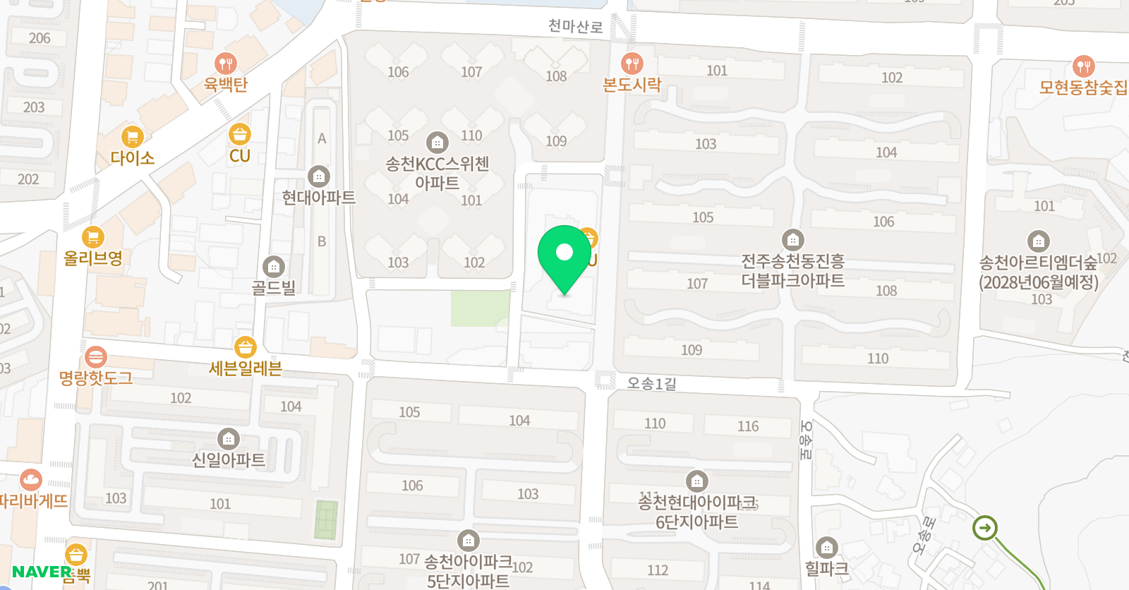 SR 수학아카데미 위치