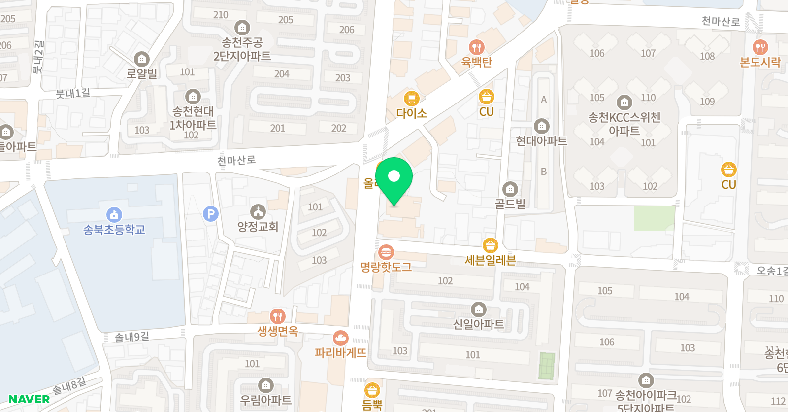정상 어학원 북전주분원 위치