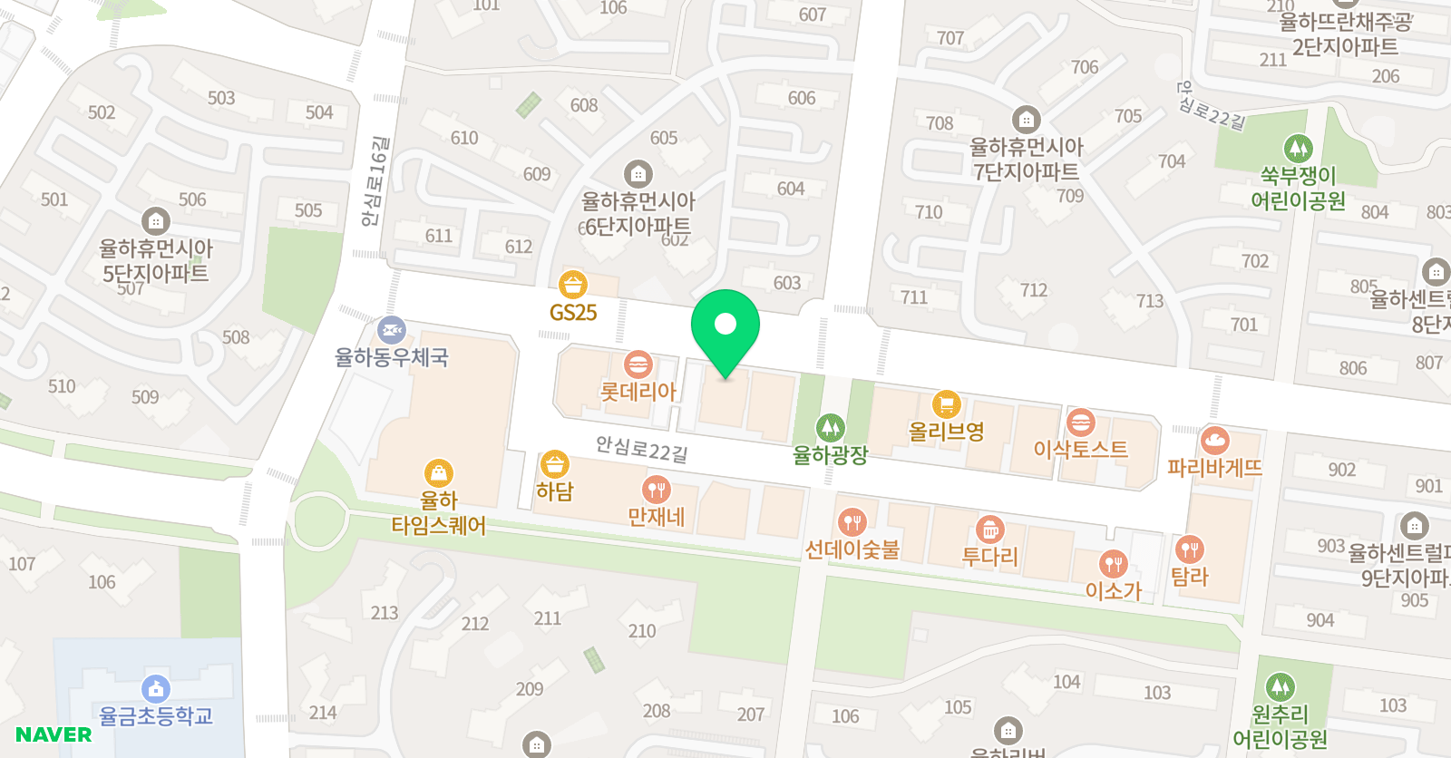 튼튼영어 율하교육본부 위치