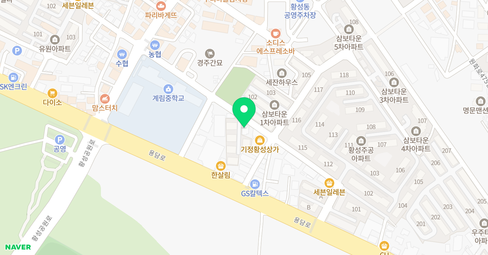 금터 학원 위치